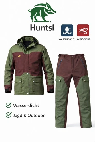 Huntsi Softshell Jagdanzug – Wasserdicht & Winddicht