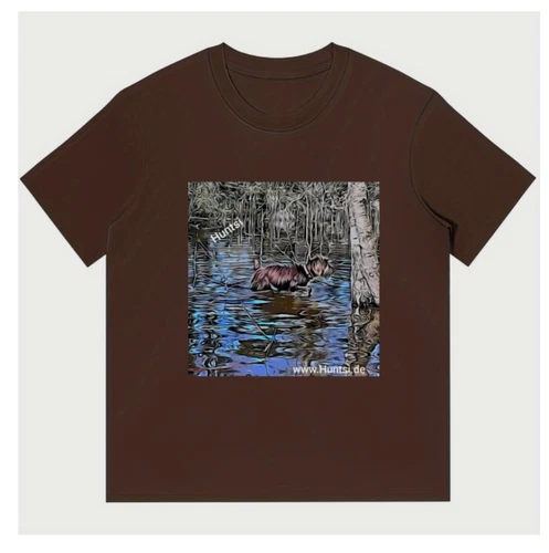 Huntsi T-Shirt mit Keiler-Motiv